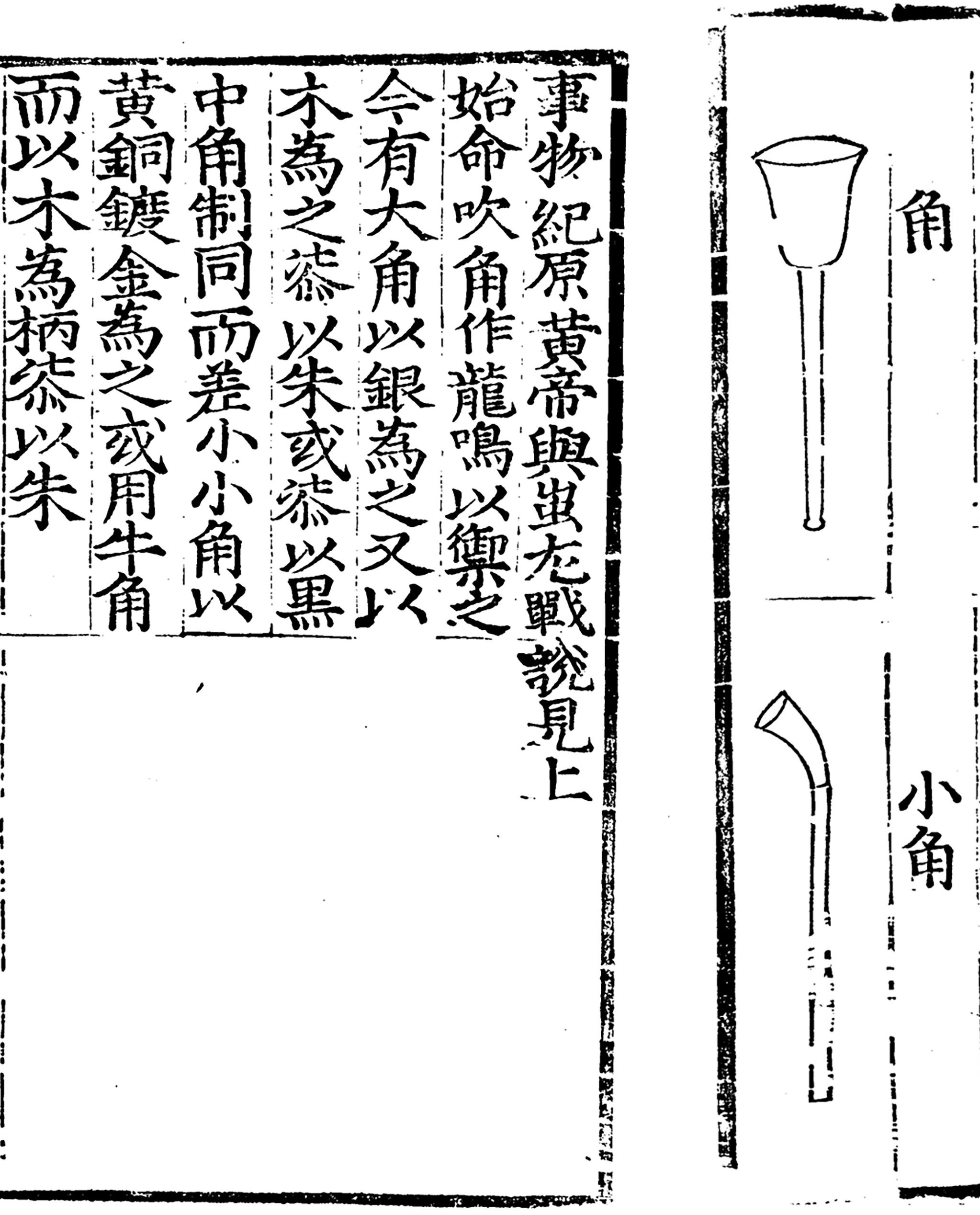 『국조오례서례』의 각, 소각의 사진이다.