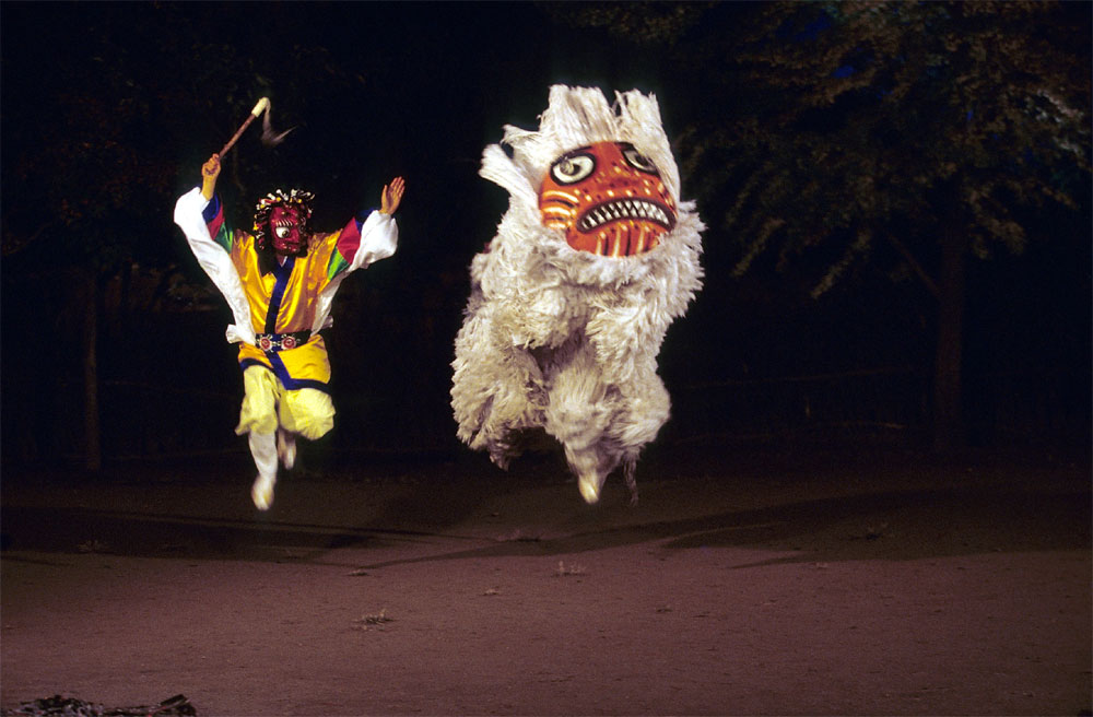 사자와마부의춤 봉산탈춤